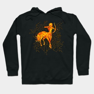 Sagittarius Zodiac Sign Fire element Hoodie